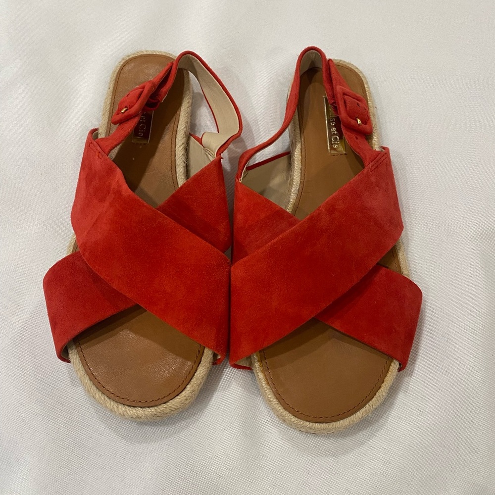 Louise et Cie Red Suede Sandals